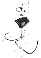 Топливный бак СКУТЕРА STELS VORTEX 150