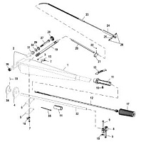 Ручки руля 2-Х ТАКТНОГО ПЛМ MERCURY 60 Серийный номер от 0P325500 и выше