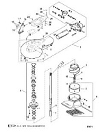 Струйный насос в сборе 2-Х ТАКТНОГО ПЛМ MERCURY 50EO Серийный номер от 0G590000 до 0G760299