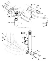 Рукоятка рулевого управления 4-Х ТАКТНОГО ПЛМ MERCURY 60 Серийный номер от 1C050252 и выше