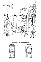 Компоненты силовой отделки(S/N: 0D181999 и ниже) 2-Х ТАКТНОГО ПЛМ MERCURY 55 Серийный номер от 9741042 до 9885344
