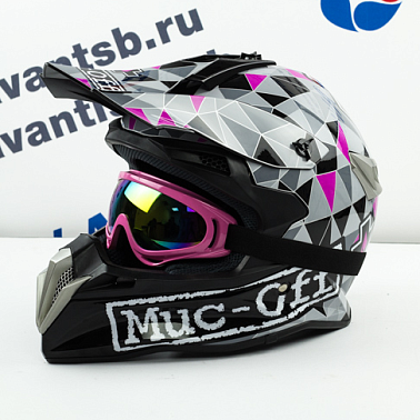 Шлем кроссовый Avantis Muc-off att, Черный