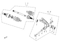 Привода задних колес КВАДРОЦИКЛА STELS ATV 500 PANDA GT1