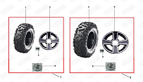 Колеса КВАДРОЦИКЛА STELS UTV 800V DOMINATOR