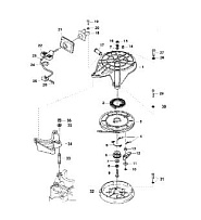 Ручной стартер 2-х тактного ПЛМ MERCURY Jet 25 Серийный номер от 0N088578 и выше
