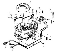 Электрические компоненты 4-Х ТАКТНОГО ПЛМ MERCURY 6 Серийный номер от 0P401000 и выше