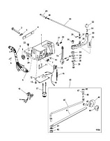 Компоненты набора рукоятки рулевого управления 4-Х ТАКТНОГО ПЛМ MERCURY 115 Серийный номер от 10T801000 до 1B226999