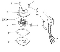 Компоненты насоса топлива 2-Х ТАКТНОГО ПЛМ MERCURY 90 Серийный номер от 0G760300 до 0T979999