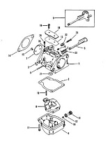 Карбюратор 2-Х ТАКТНОГО ПЛМ MERCURY 75 Серийный номер от 0B240451 до 0C221999