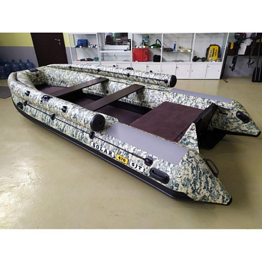 Лодка надувная моторная SOLAR-520 Super Jet tunnel (RIB)