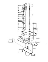 Корпус шестерни (приводной вал) 2-Х ТАКТНОГО ПЛМ MERCURY 50EO Серийный номер от 7208333 до 0A721307