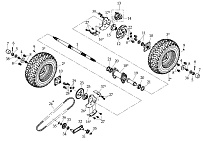 Колеса задние КВАДРОЦИКЛА STELS ATV 110 D (603)