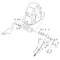 Румпель 2-х тактного ПЛМ SEANOVO 15F
