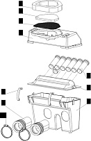 Глушитель шума впуска С40800300 снегохода ТАЙГА АТАКА 551 II