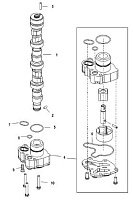 Масляный насос распредвала 4-Х ТАКТНОГО ПЛМ MERCURY 50 Серийный номер от 1C000001 до 1C050251