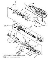 Коробка передач(приводной вал)(60 SEA/MARA/BIG FOOT,6 JAW REV. CLUTCH 2 2-Х ТАКТНОГО ПЛМ MERCURY 60 Серийный номер от 0G290585 до 0G589999
