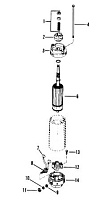 Стартер (Bosch) 2-Х ТАКТНОГО ПЛМ MERCURY 75 Серийный номер от 0C222000 до 0D283221