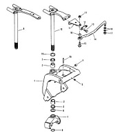 Поворотный кронштейн (S/N: 0D181999 и ниже) 2-Х ТАКТНОГО ПЛМ MERCURY 50EO Серийный номер от 9683055 до 9885344