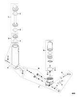 Manual Tilt Assist Components 2-Х ТАКТНОГО ПЛМ MERCURY 75 Серийный номер от 0P325500 и выше