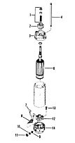 Стартер (Bosch) 2-Х ТАКТНОГО ПЛМ MERCURY 90 Серийный номер от 0C222000 до 0D283221