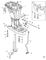 Корпус карданного вала 4-Х ТАКТНОГО ПЛМ MERCURY 60 Серийный номер от 0T409000 до 1B344306
