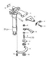 Поворотная труба 2-Х ТАКТНОГО ПЛМ MERCURY 50EO Серийный номер от 9973100 до 0P016999