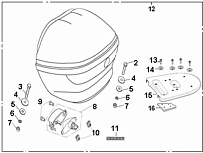 Кофр СКУТЕРА STELS LEADER 50