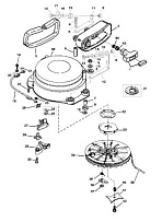Стартер в сборе (ручной) 2-Х ТАКТНОГО ПЛМ MERCURY 75 Серийный номер от 9793577 до 0P016999