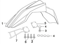 Переднее крыло мотоцикла Racer RC150-GY Enduro