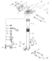 Рулевой рычаг 4-Х ТАКТНОГО ПЛМ MERCURY 40 Серийный номер от 0T409000 до 1B226999