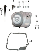 Правая крышка картера КВАДРОЦИКЛА STELS ATV 110A HUGO