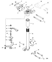 Рулевой рычаг 4-Х ТАКТНОГО ПЛМ MERCURY 30 Серийный номер от 0T409000 до 1B226999