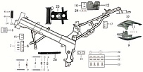 Рама МОТОЦИКЛА Racer RC250CS Skyway