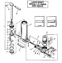 Manual Tilt Components 2-Х ТАКТНОГО ПЛМ MERCURY 50EO Серийный номер от 0B122930 до 0D000749