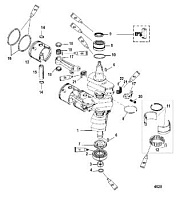 Коленвал, поршни и шатуны 2-Х ТАКТНОГО ПЛМ MERCURY 90 Серийный номер от 1B000001 и выше