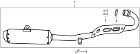 Глушитель МОТОЦИКЛА Racer RC200GY-C2 Enduro