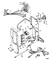 Электрические компоненты 2-Х ТАКТНОГО ПЛМ MERCURY 75 Серийный номер от 9483121 до 9506480