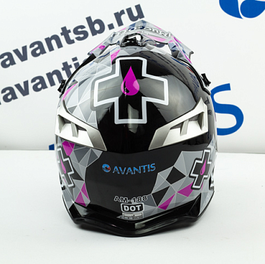 Шлем кроссовый Avantis Muc-off att, Черный