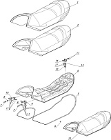 Сиденье L10100390 снегохода TIKSY