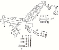 Рама МОТОЦИКЛА Racer RC200 CS Skyway