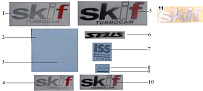 Наклейки декоративные СКУТЕРА STELS SKIF 50