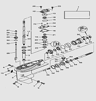 Редуктор 2-Х ТАКТНОГО ПЛМ YAMABISI T40BWS