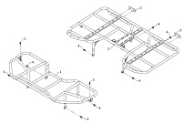 Багажники передний и задний КВАДРОЦИКЛА STELS ATV 700 GT1