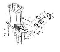 Корпус ведущего вала 2-Х ТАКТНОГО ПЛМ MERCURY 50EO Серийный номер от 9683055 до 9885344