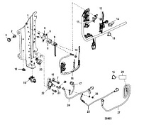 Электропроводка с/н 1B723943 и выше 4-Х ТАКТНОГО ПЛМ MERCURY 100 Серийный номер от 0P459572 и выше
