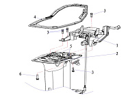 Прокладка базы двигателя 2-х тактного ПЛМ HIDEA 30F