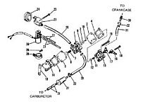 Топливный насос 2-Х ТАКТНОГО ПЛМ MERCURY 75 Серийный номер от 0A996142 до 0B240450