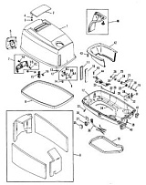 Капот 2-Х ТАКТНОГО ПЛМ MERCURY 55 Серийный номер от 0D000750 до 0G290584