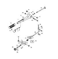 Рукоятка румпеля 2-х тактного ПЛМ MERCURY 30 M Серийный номер от 0N055505 и выше