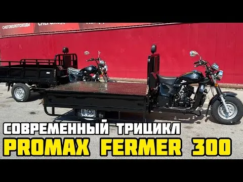 Трицикл PROMAX FERMER 300 - обзор на современный "Муравей" для хозяйства